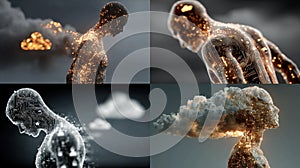 Digital Consciousness: AI, Circuits, and Cloud Data Concepts