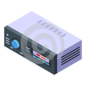 Digital console icon isometric vector. System equipment