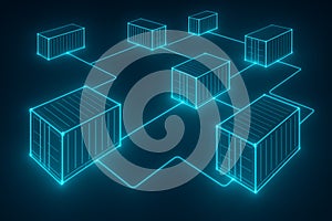 Digital Container Network for Cloud Microservices and Distributed Systems