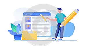 Digital Content Creation and Document Editing, vector design Generative AI