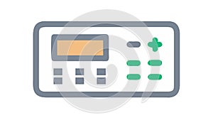 Digital Control Panel or Device Interface Icon, vector design Generative AI