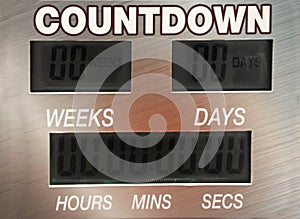 Digital countdown timer