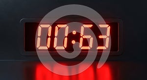 Digital Countdown Timer with Red LED Display