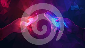 Digital Cryptocurrency Exchange Concept