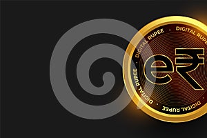 digital currency erupee e-rupi virtual coin design