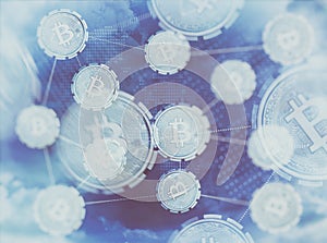 Digital Currency Symbol. Bitcoin