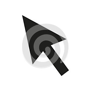 (Digital Cursor Pointer Arrow Icon. Abstract graphical element representing