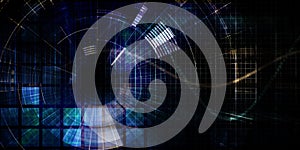 Digital Cyber Defense Abstract Security Background