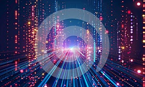 A digital cyber pattern based on abstract data bits streams