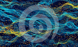A digital cyber pattern based on abstract data bits streams