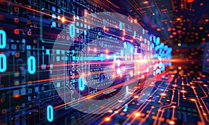 A digital cyber pattern based on abstract data bits streams