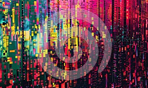 A digital cyber pattern based on abstract data bits streams