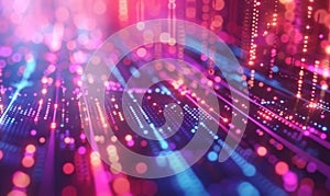 A digital cyber pattern based on abstract data bits streams