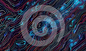 A digital cyber pattern based on abstract data bits streams