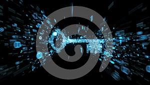 Digital cyber security binary key