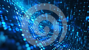 Digital cyber space particles for head up display and User Interface background element