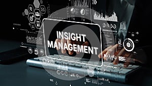 Digital Dashboard for Data Analysis and Insight Management with Visual Graphs and Statistics on Computer Screen