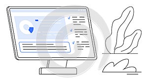 Digital Dashboard Display with Analytics Data and Task List in Minimalist Design