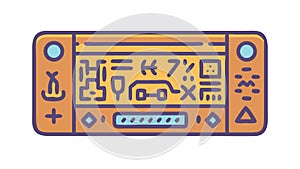 Digital Dashboard: Futuristic Interface with Data and Controls, vector design Generative AI