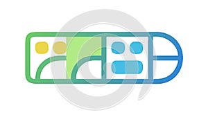 Digital Dashboard Interface Icon for Data Controls, vector design Generative AI