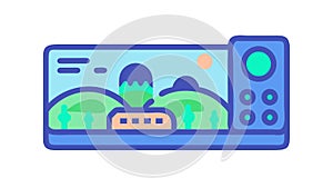 Digital Dashboard Interface, Modern UI UX Design and System Control, vector design Generative AI