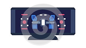 Digital Dashboard Interface, System Control and Data Monitoring, vector design Generative AI