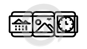Digital Dashboard and User Interface Design Icon, vector design Generative AI