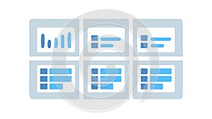 Digital Data Analytics Dashboard, vector design Generative AI