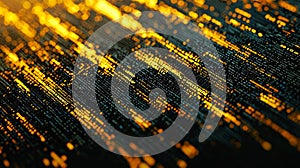Abstract Digital Data Background Binary Code Cyber Security Technology
