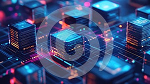 Digital data blocks creating secure network connections