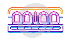 Digital data display: measurement, progress bar, and UI UX interface, vector design Generative AI