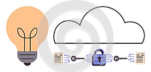 Digital Data Encryption in Cloud Computing with Innovation and Security Concept