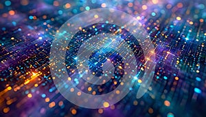 Digital Data Flow Abstract Background