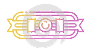 Digital Data Flow and Network Connection Abstract Pattern, vector design Generative AI