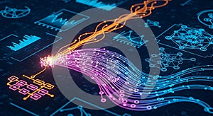 Digital Data Flow with Network Connections and Graphs
