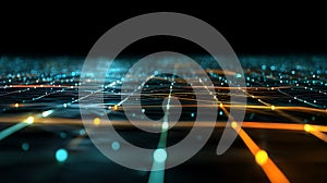 Digital data flow network grid abstract background technology connection internet communication