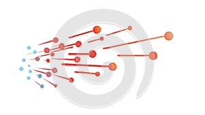 Digital Data Flow Network Icon, vector design Generative AI