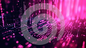 Digital data flowing on abstract circuit board background