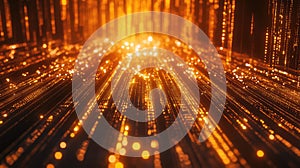 Digital data flowing abstract network technology background