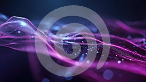 Digital data flowing, representing network streaming technology abstract