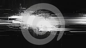 Digital data glitching creating abstract technology background