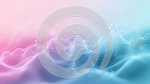 Digital data network connecting abstract gradient wave forms