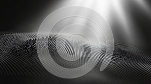 Digital data network connecting grid points technology concept