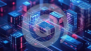 Digital data network connecting server processor units