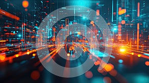 Digital data network connection transmitting information technology