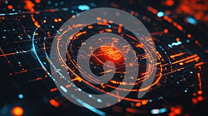 Digital data network connection transmitting secure information