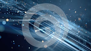 Digital data network lines creating abstract connection concept