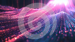 Digital data network transferring information with light particles