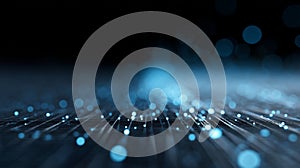 Digital data network transferring information, light stream flowing