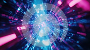 Digital data network tunnel conveying abstract technology information